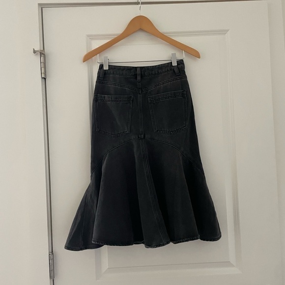 Free People We The Free Fishtail Denim Skirt - Picture 5 of 10